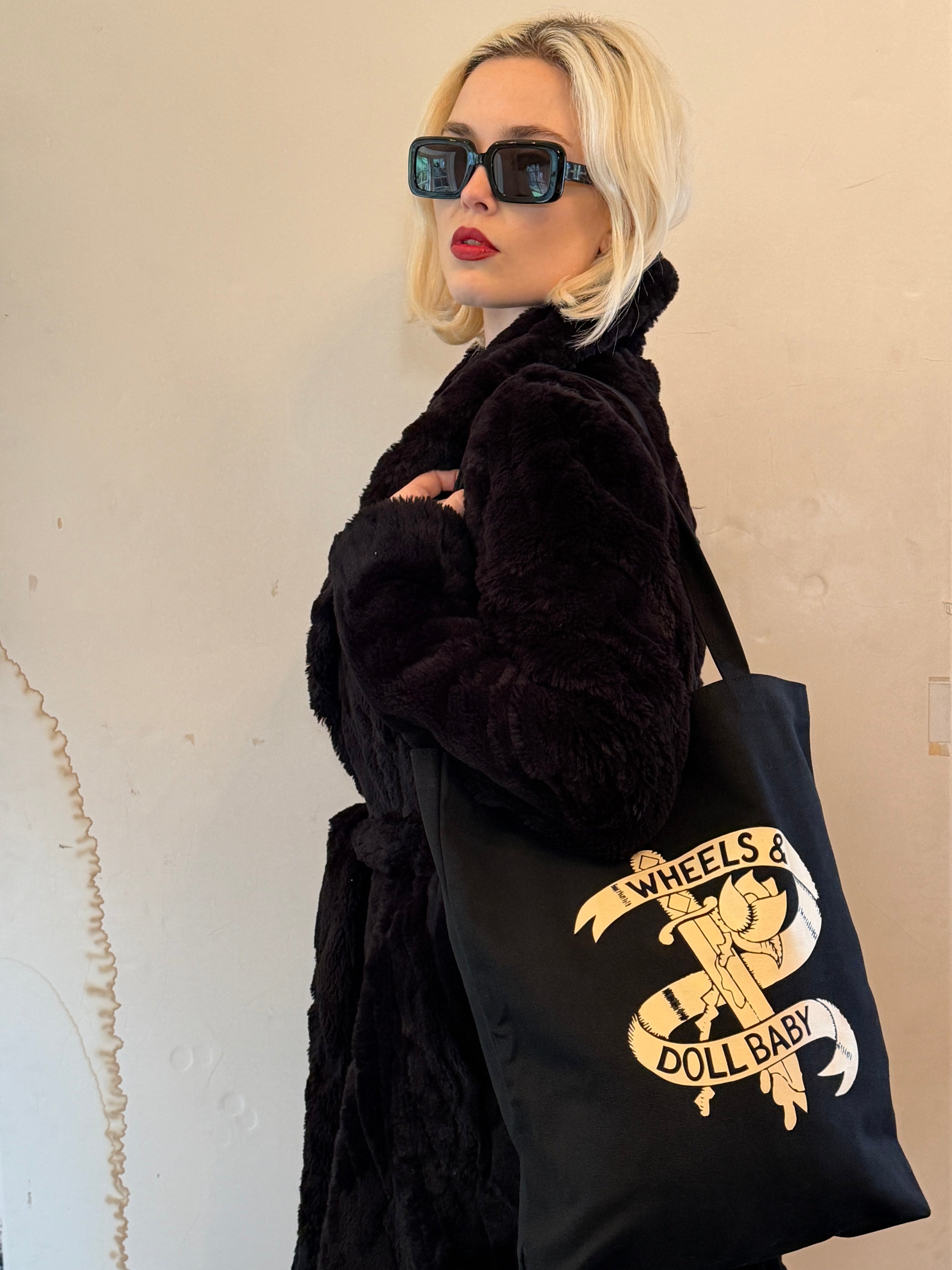 The Wheels and Dollbaby Luxe Canvas Logo Bag - Pre Order