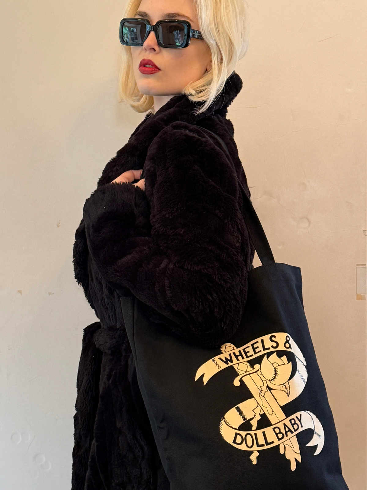 The Wheels and Dollbaby Luxe Canvas Logo Bag - Pre Order