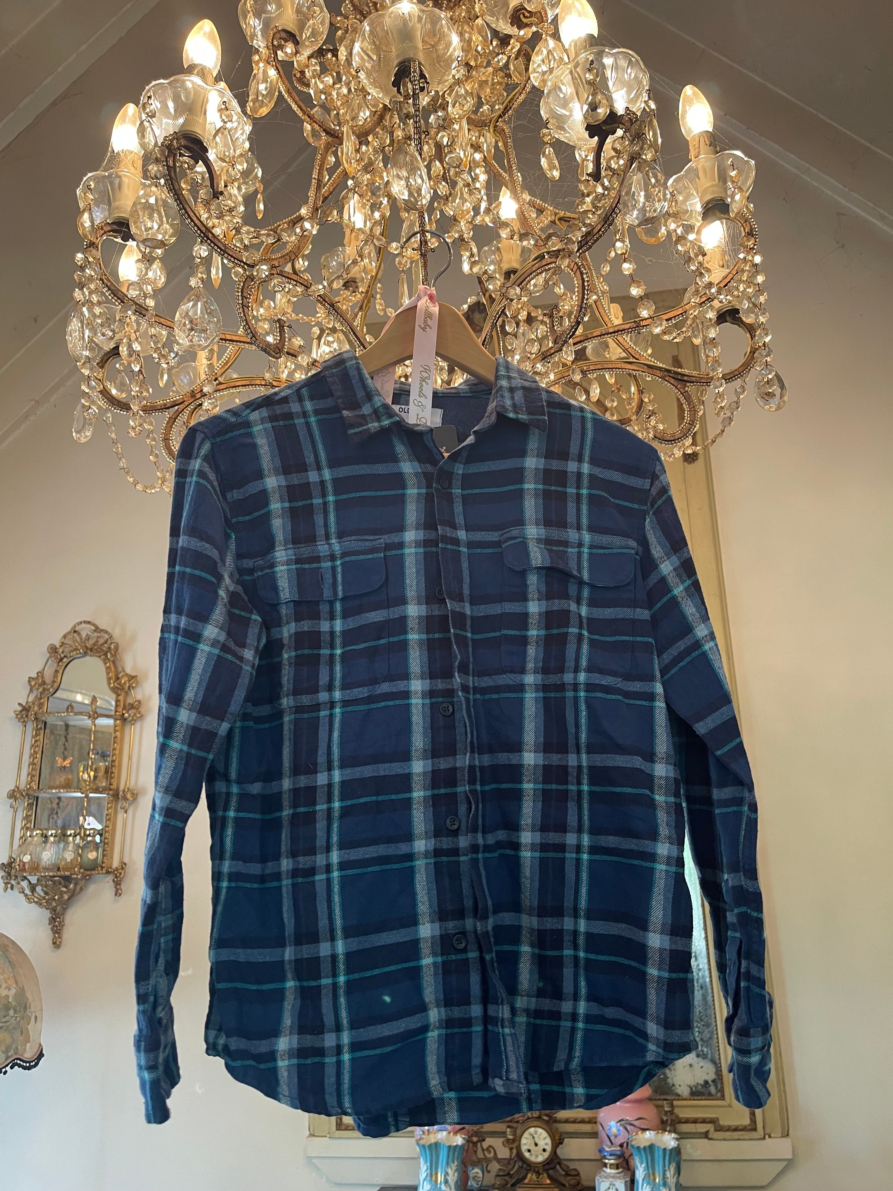 Vintage Flannel - WDB logo    - Number 4 - Size - Small