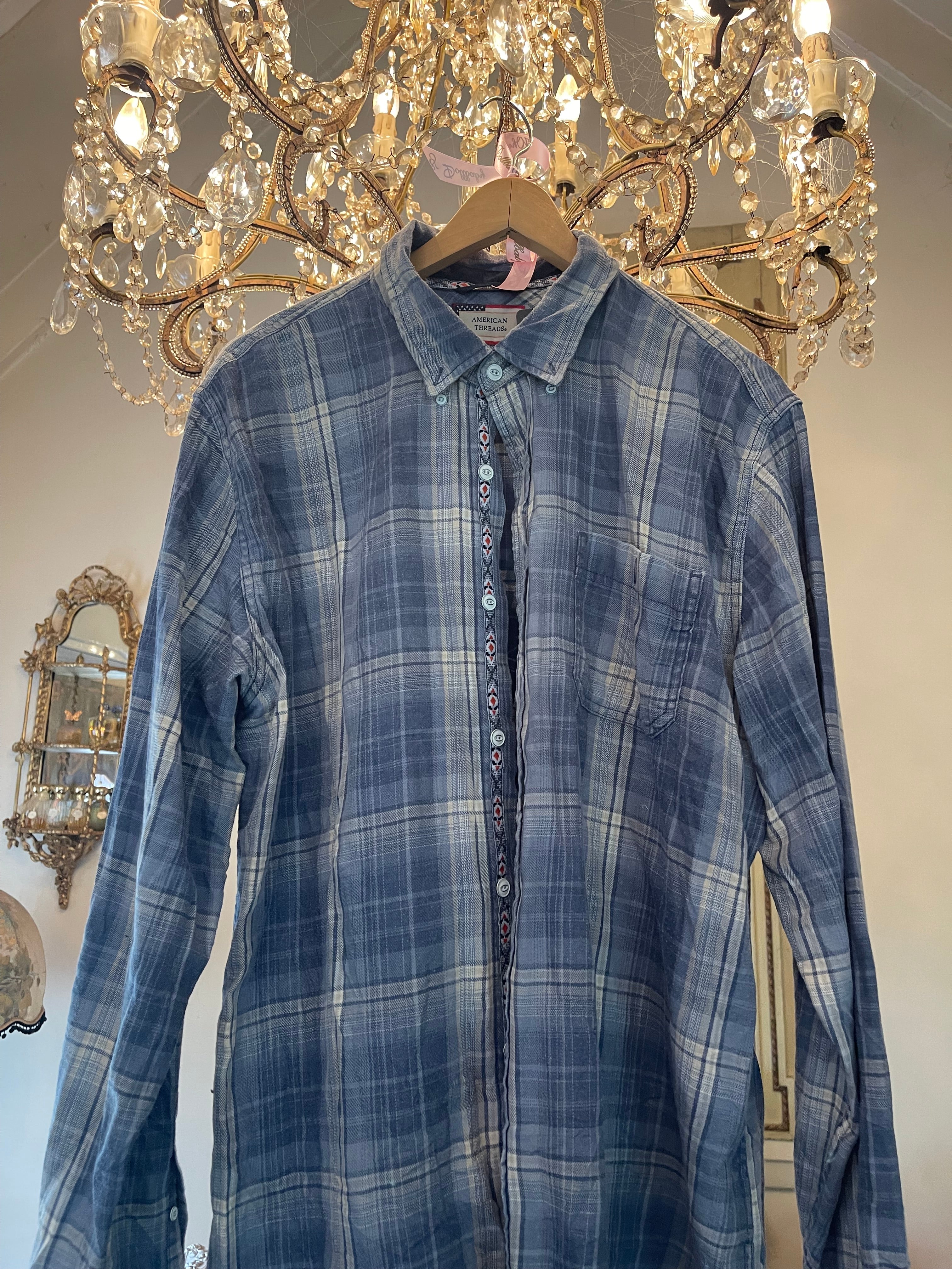 Vintage Flannel - Original Logo Print - Number 112 - Size - L