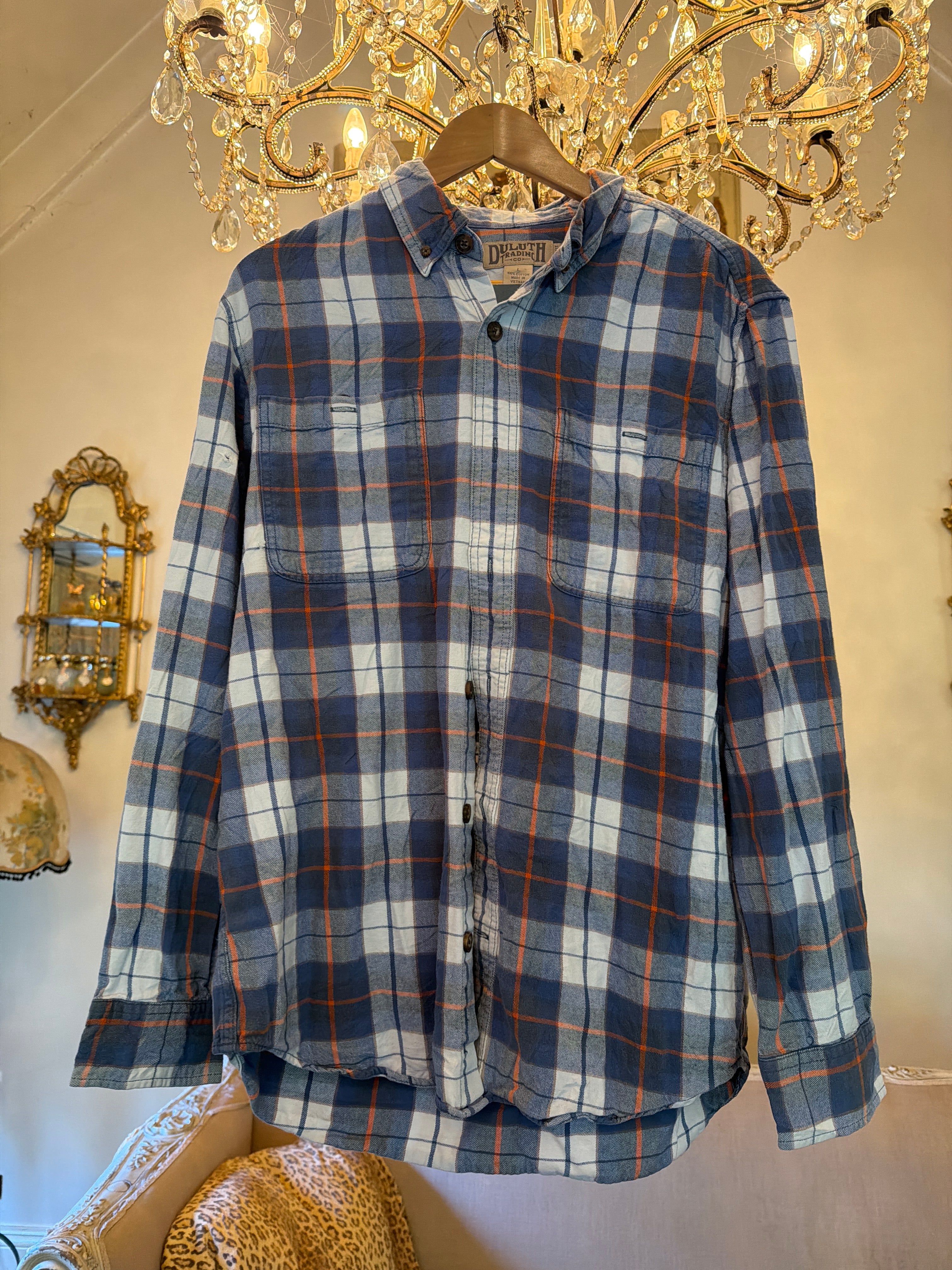 Vintage Flannel - Original Logo Print Number 65  - size L men’s