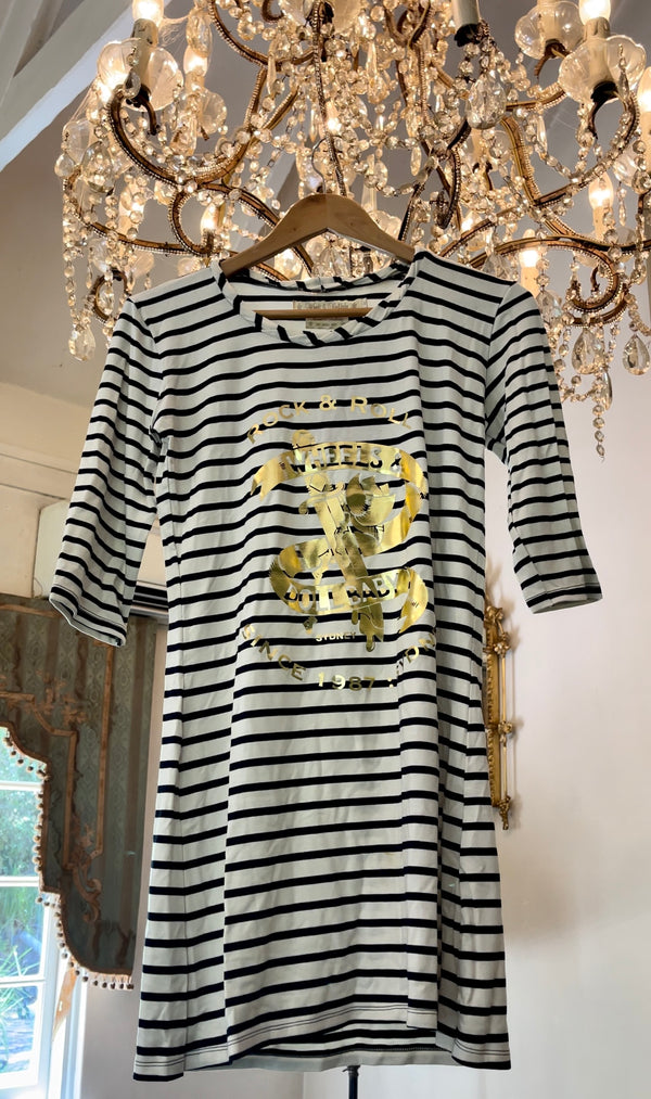 Garage Sale Pirate Dress with Gold logo Size 8