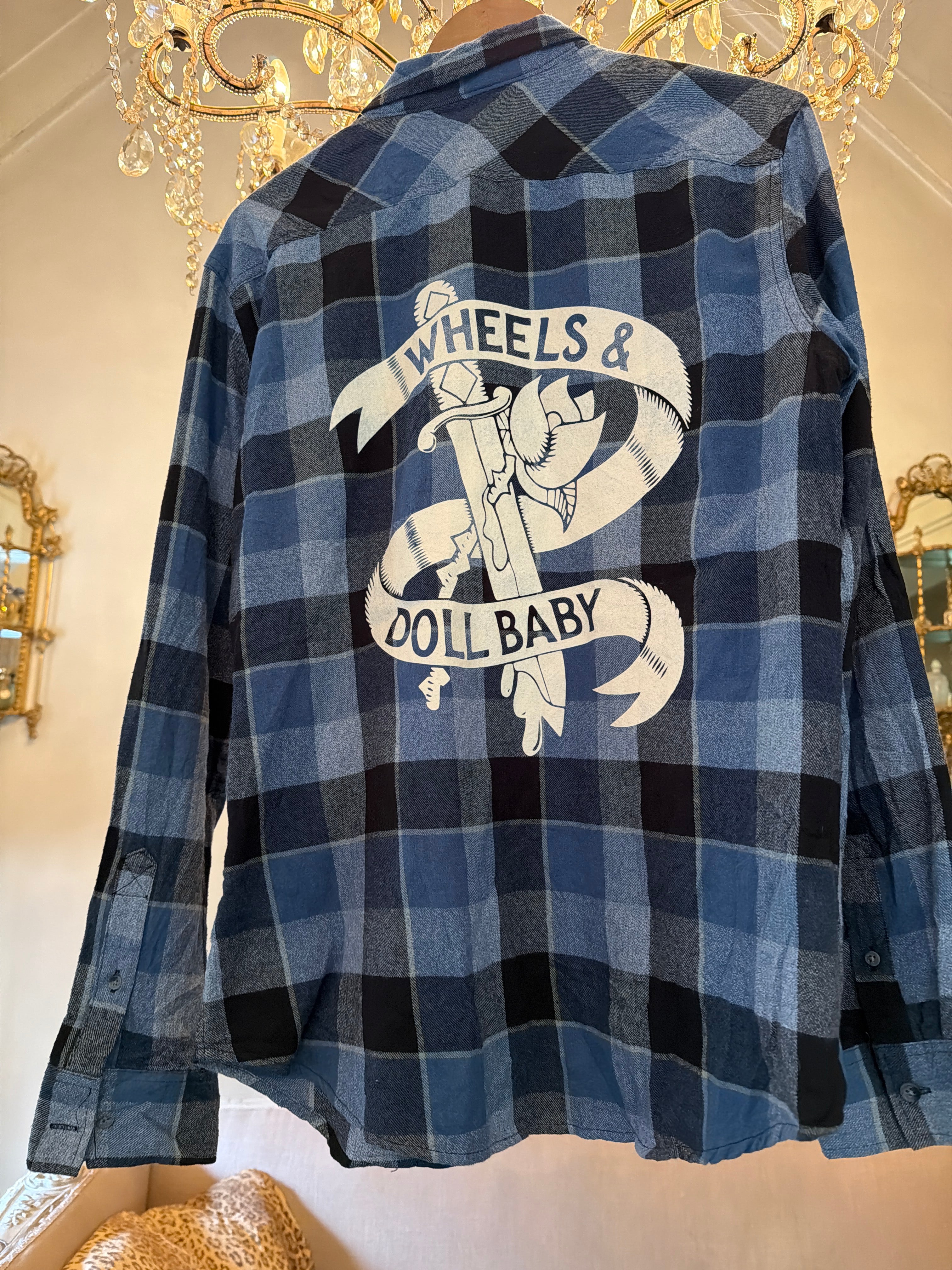Vintage Flannel - Original Logo - Number 89 Flannel Shirt size men’s L
