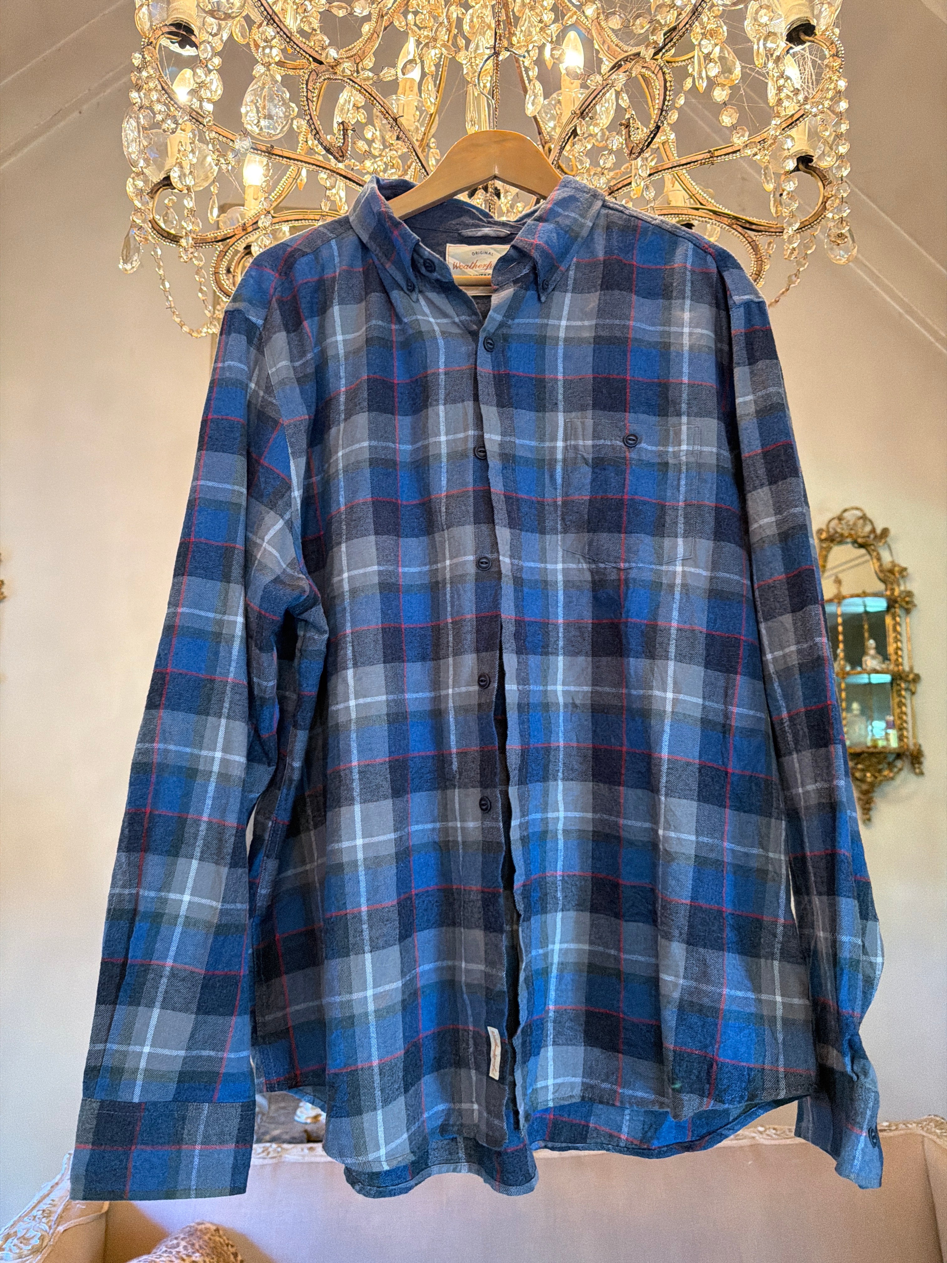 Vintage Flannel - Skull Print  - Number 120 Size - XXL