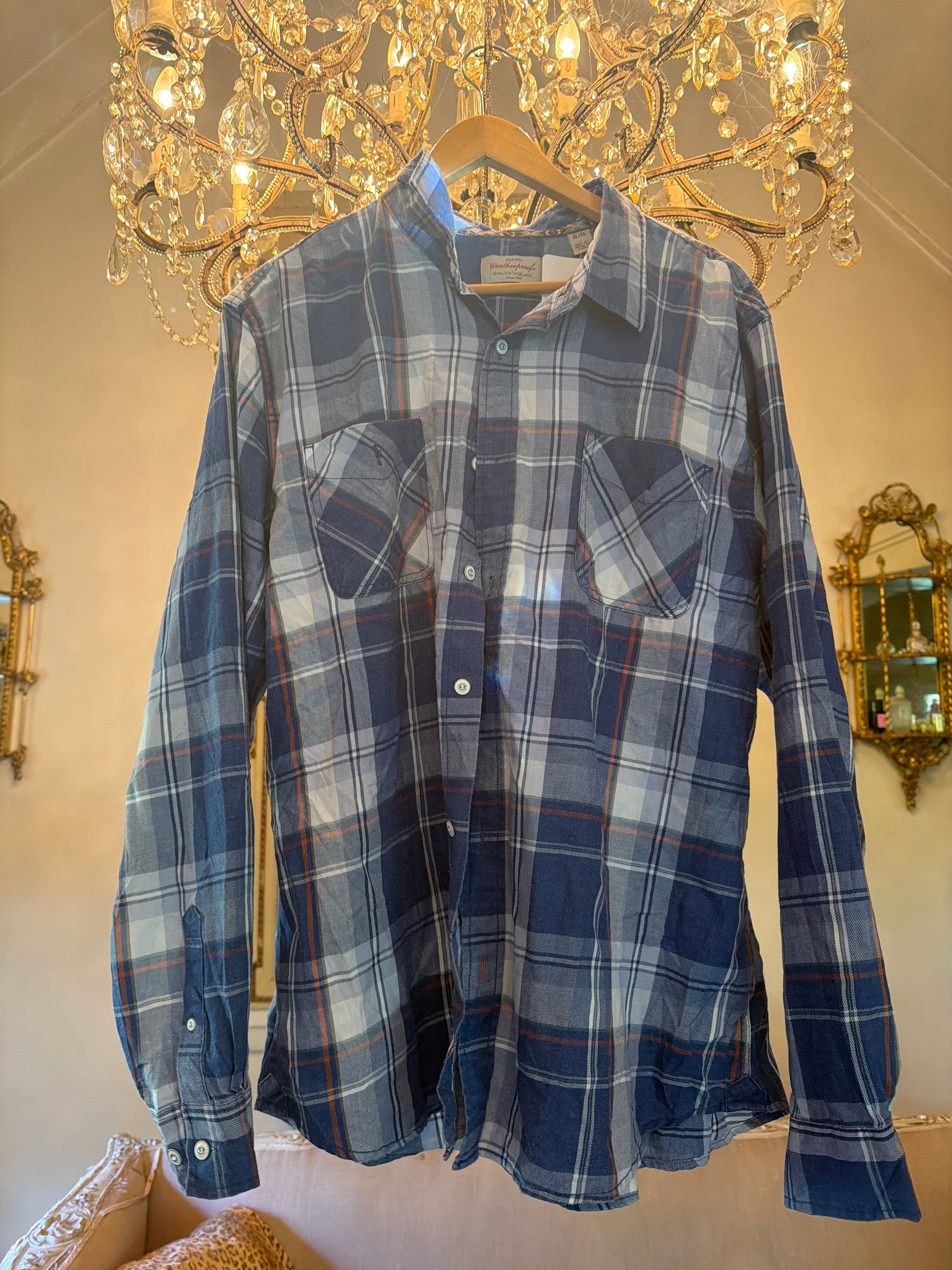 Vintage Flannel - Original Logo Print - Number 96 - Size - X L men’s