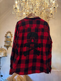 Vintage Flannel - Skull Print  - Number 74 size L men’s