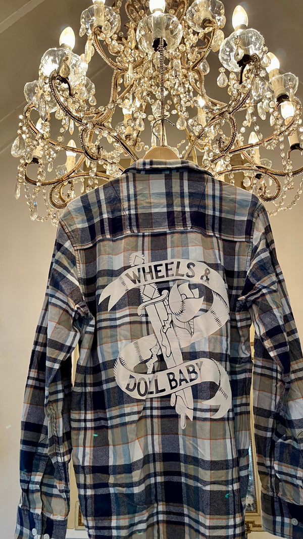 Vintage Flannel - Original logo print  - Number 119 - Size - Small