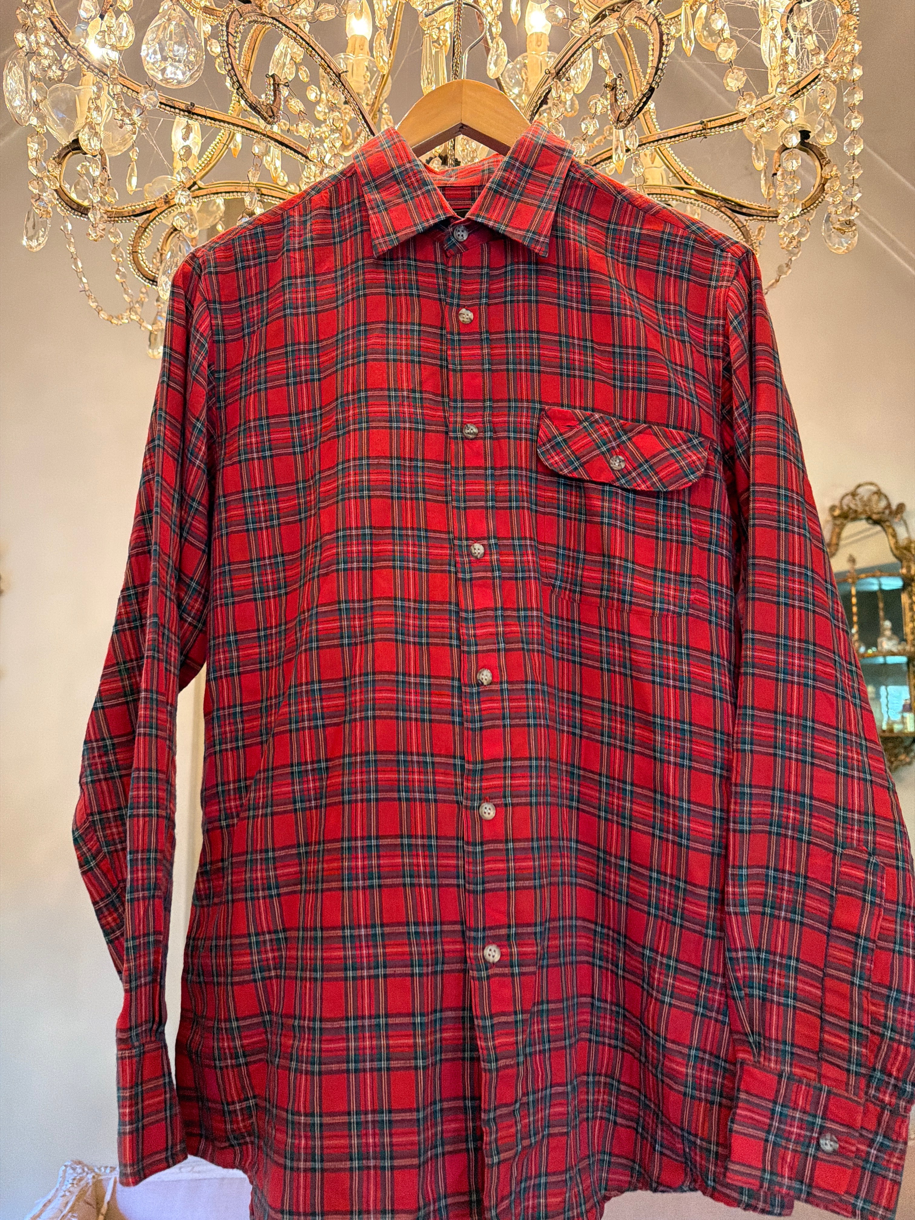 Vintage Flannel - Original Logo  - Number 42 Size -M