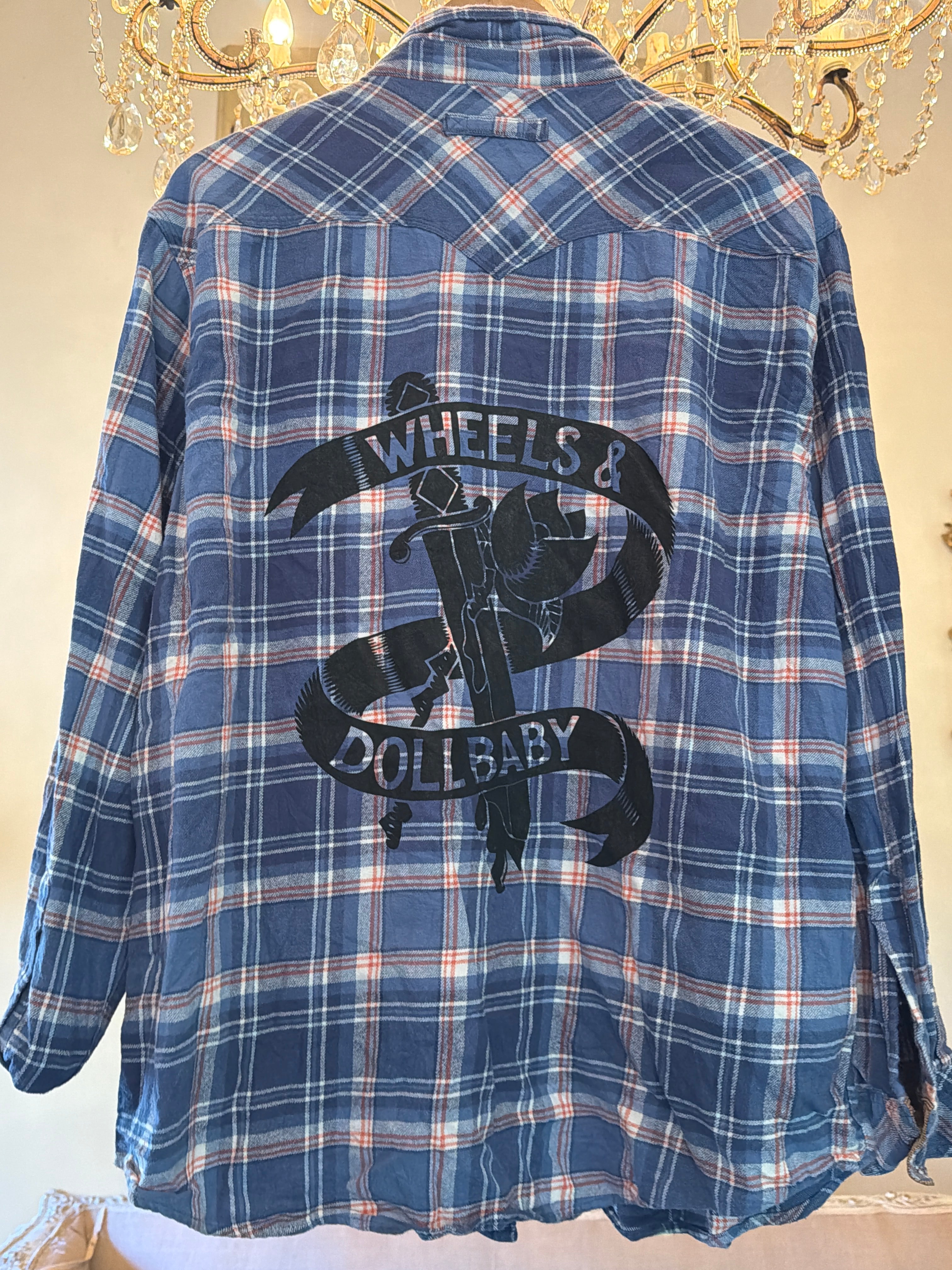Vintage Flannel - Original Logo Print - Number 58 - Size - XL