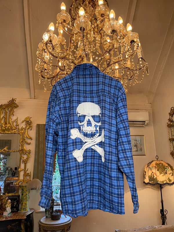 Vintage Skull Flannel - Number 42 Size Medium