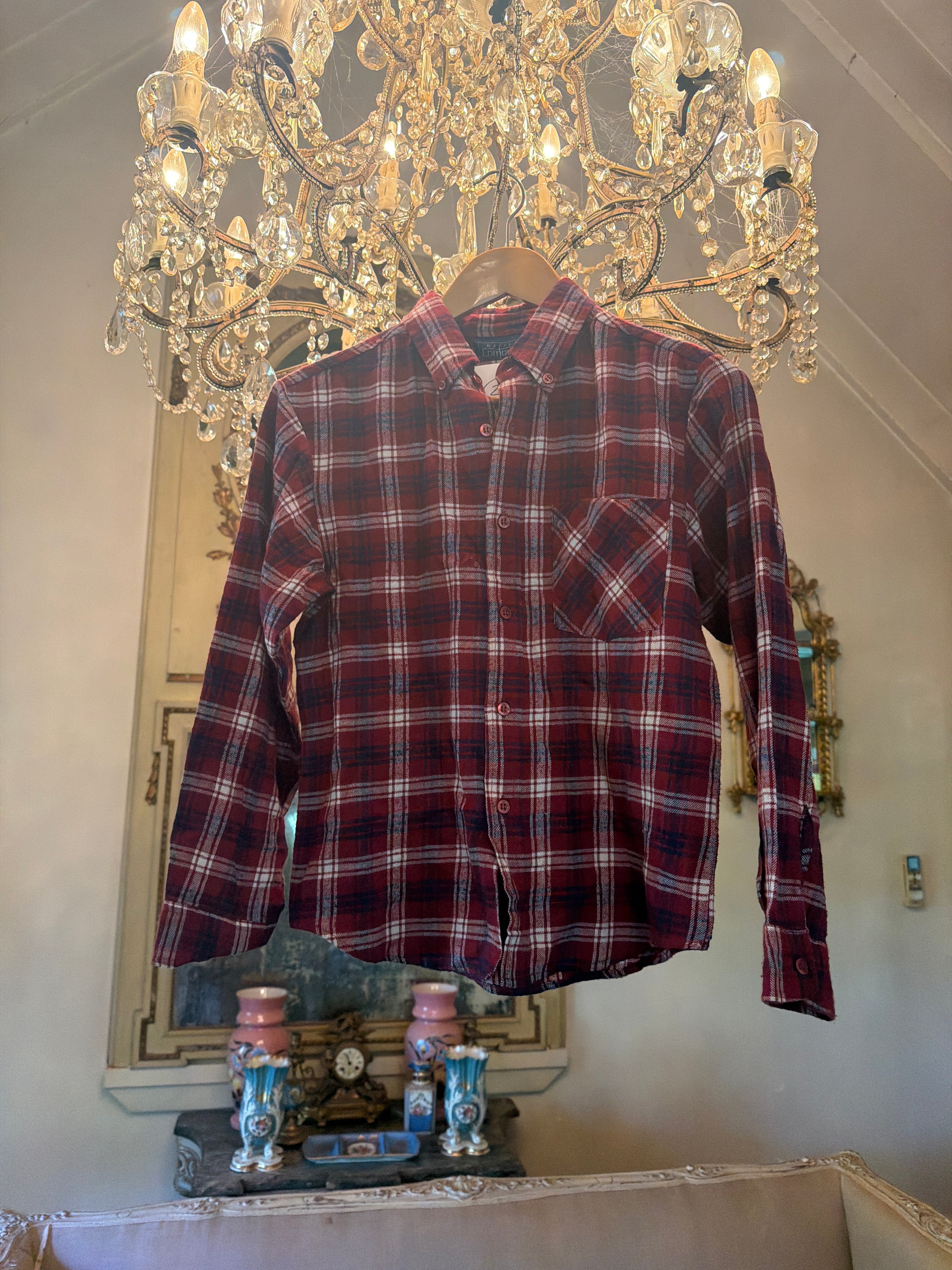 Vintage Flannel - original logo print  - Number 2- Size - XXS