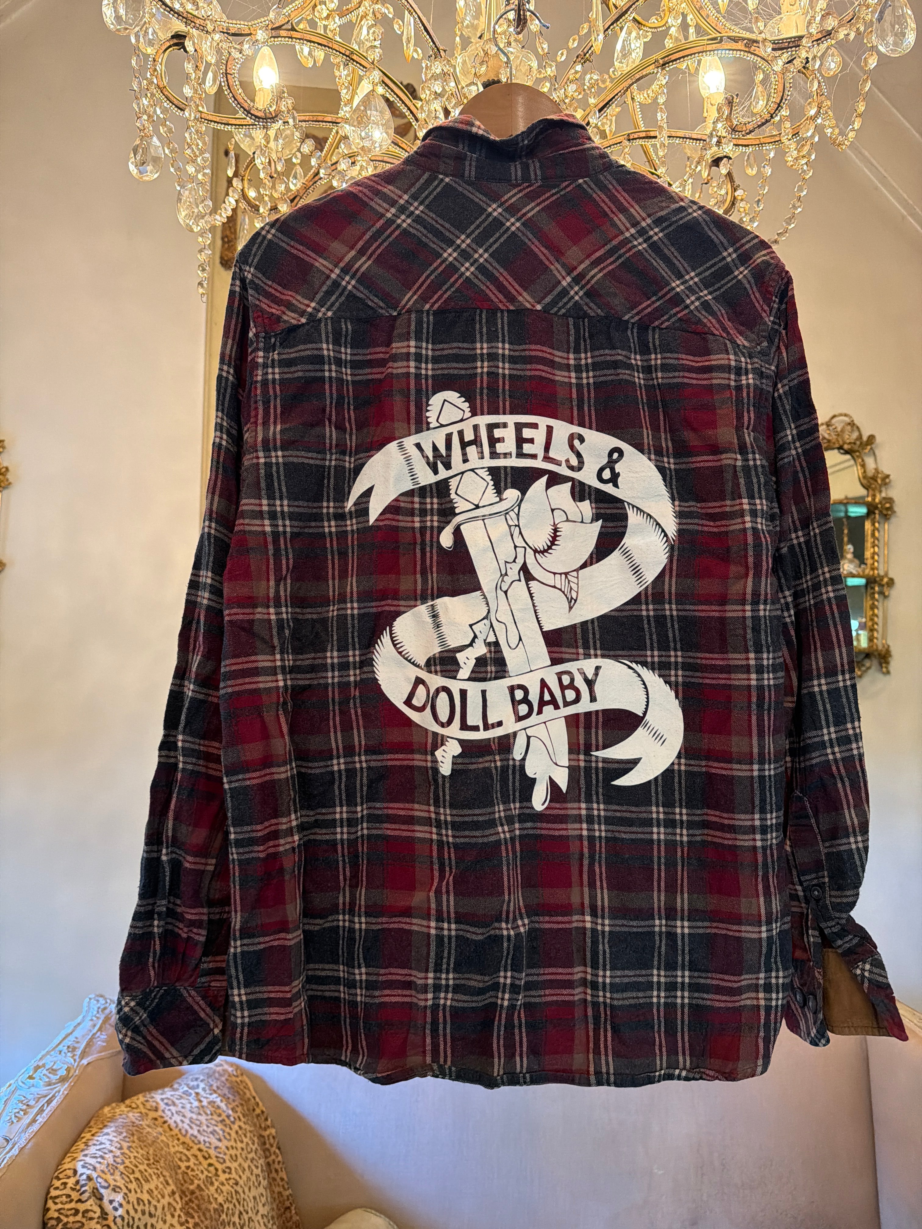 Vintage Flannel - Original Logo Print - Number 87 - Size - L men’s