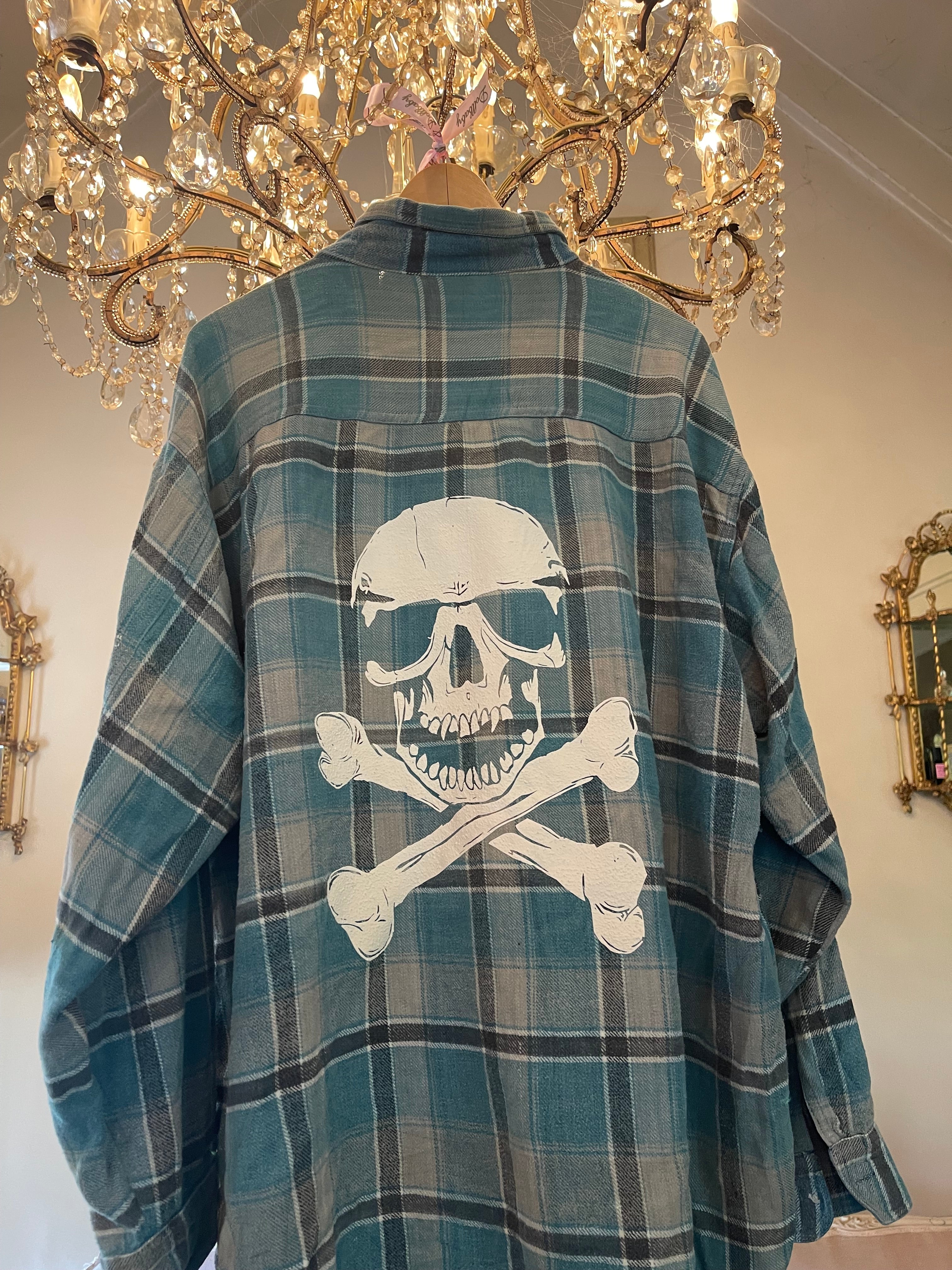 Vintage Flannel Skull XXL number 101