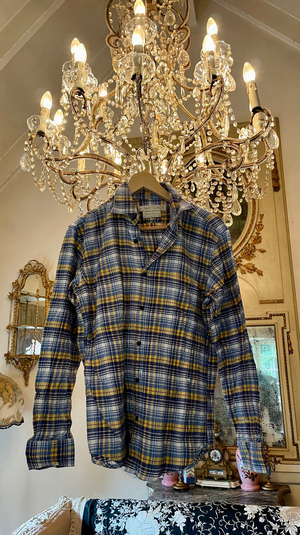 Vintage Flannel - Original Logo   - Number 73 - Size - S