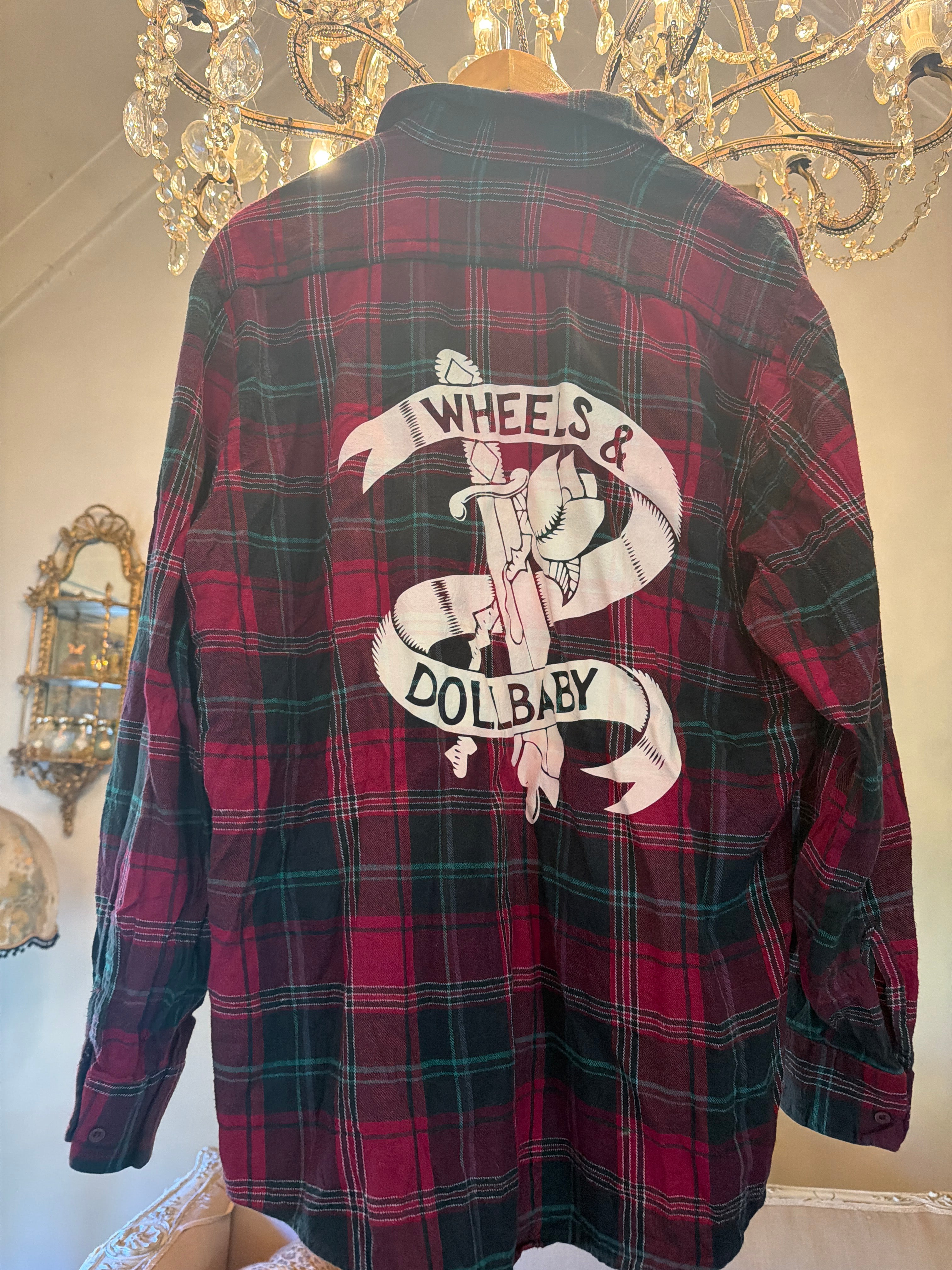 Vintage Flannel - Logo   - Number 98- Size - L