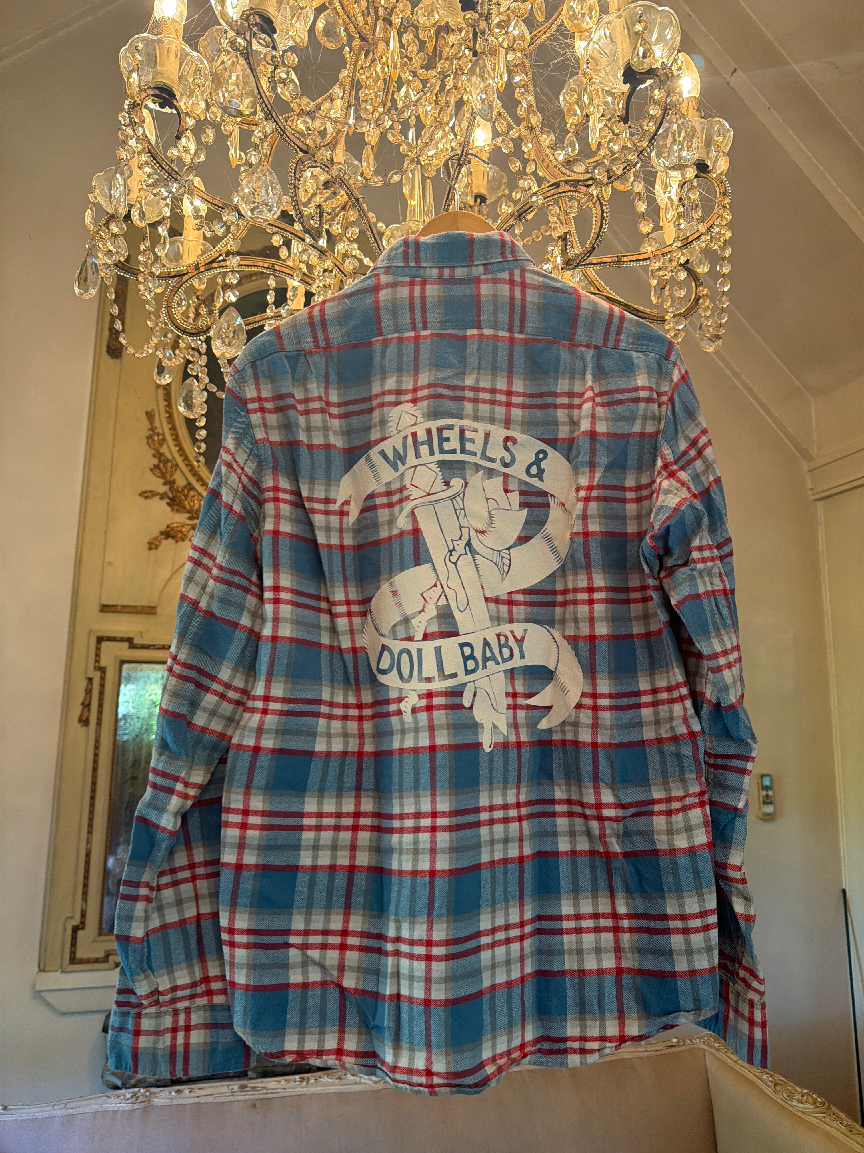 Vintage Flannel - Original Logo Print - Number 94 - Size - L