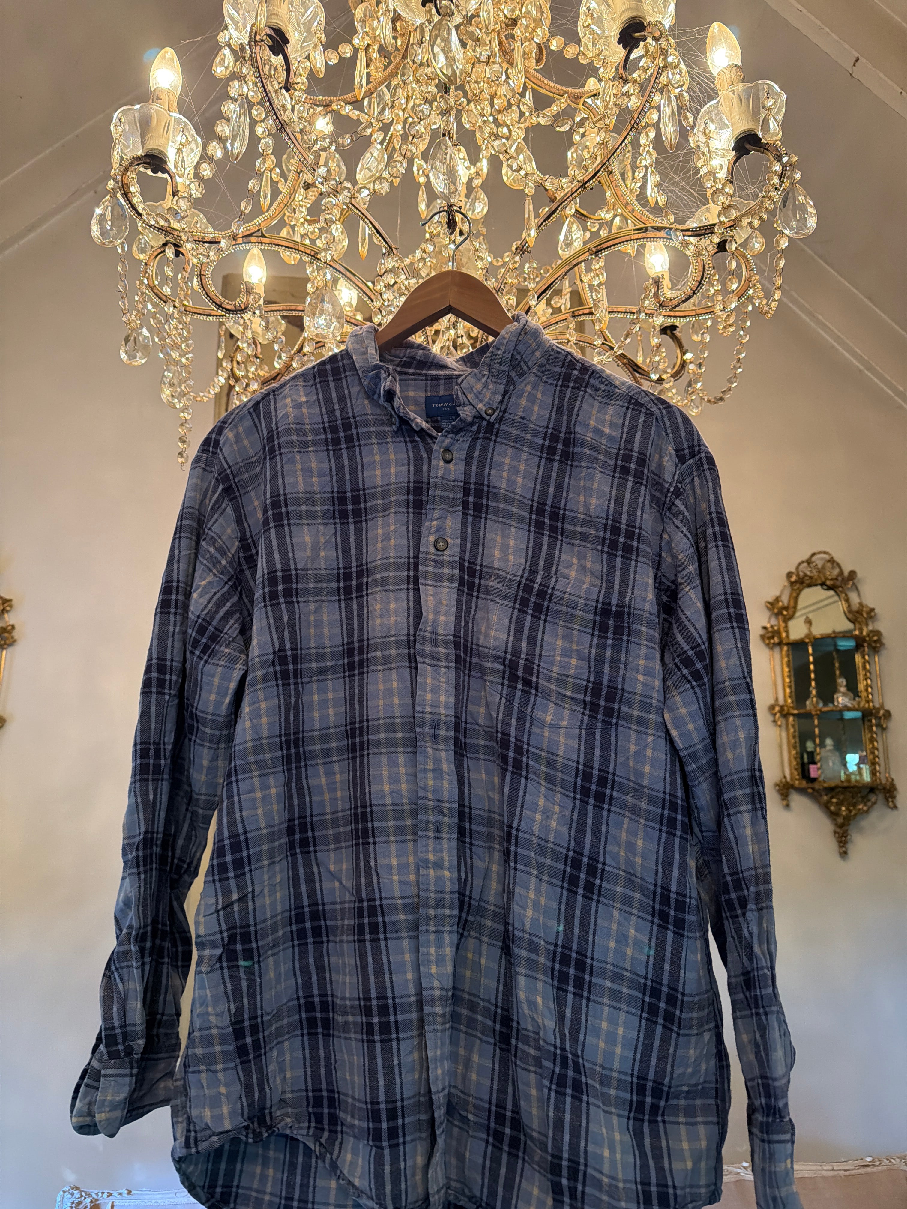 Vintage Flannel - Original Logo Print Number 68 - size M men’s