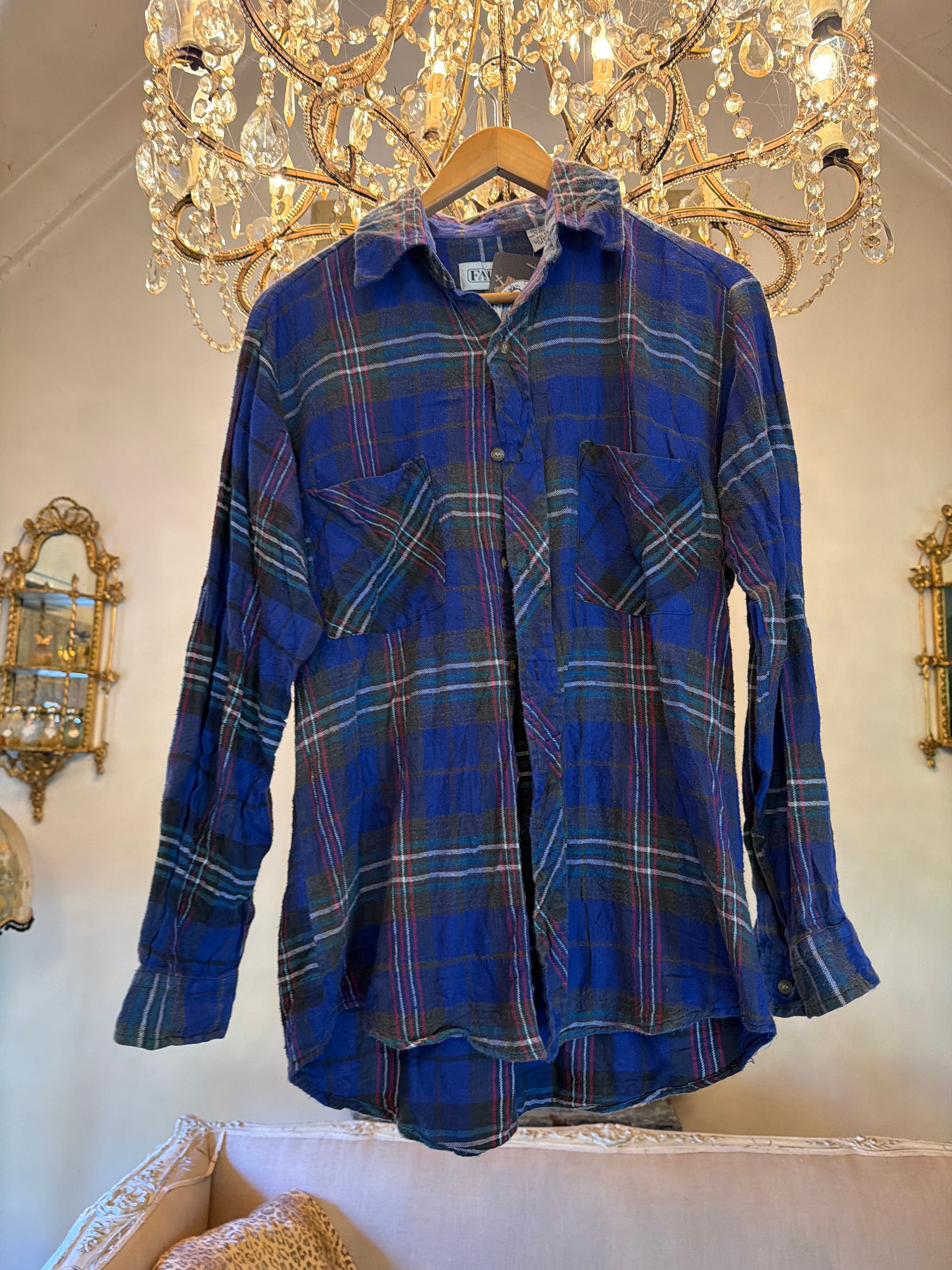 Vintage Flannel - Original Logo  - Number 43 Size - M