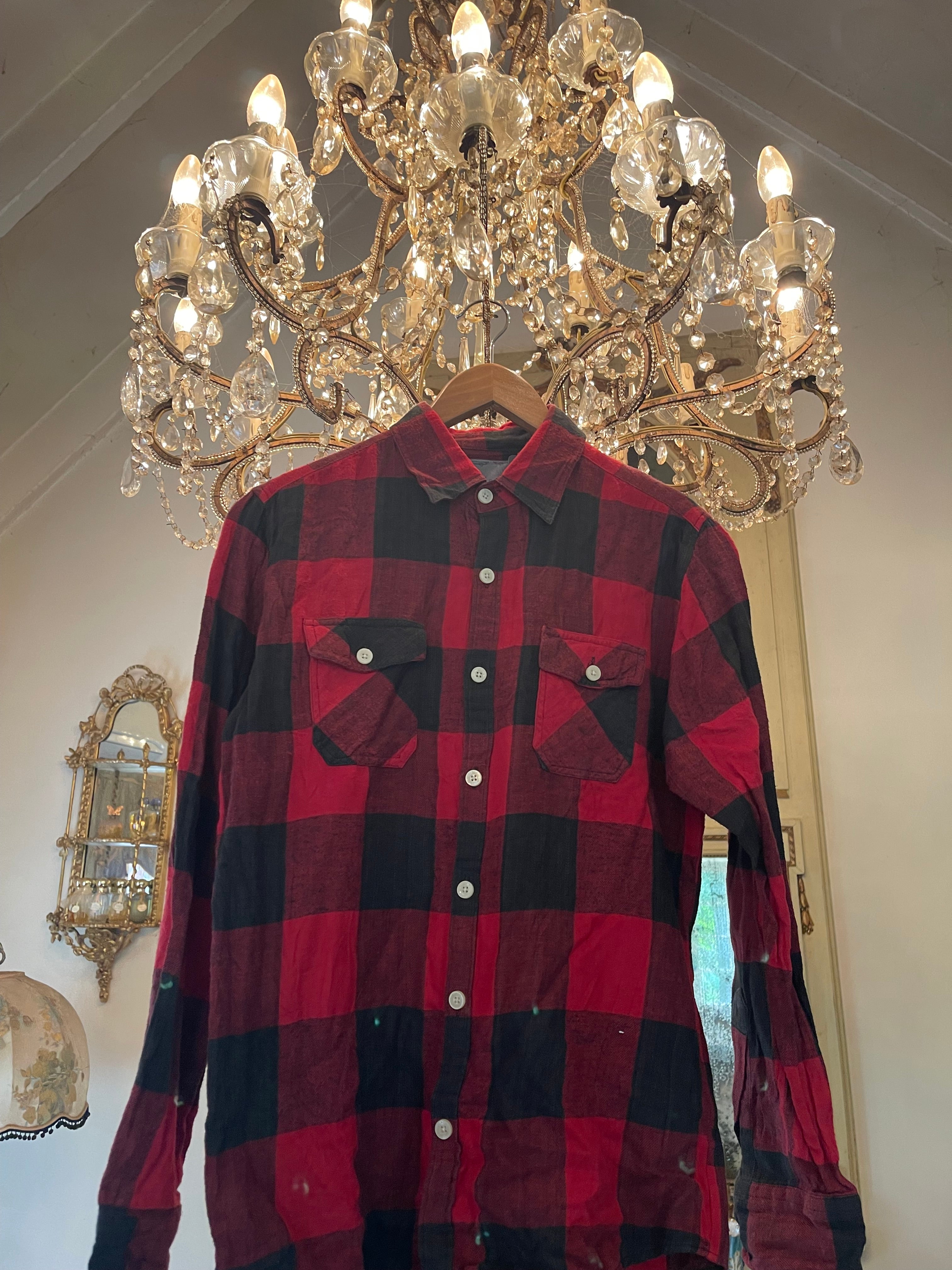 Vintage Flannel - Skull  - Number 23 - Size - S