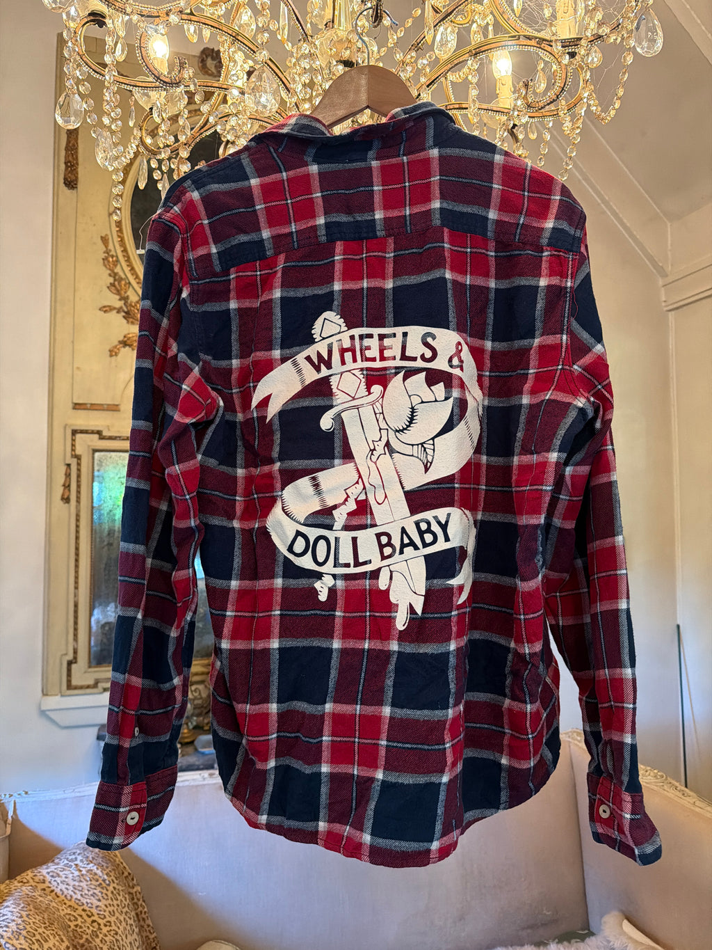 Vintage Flannel - logo Print  - Number 78 - size L men’s