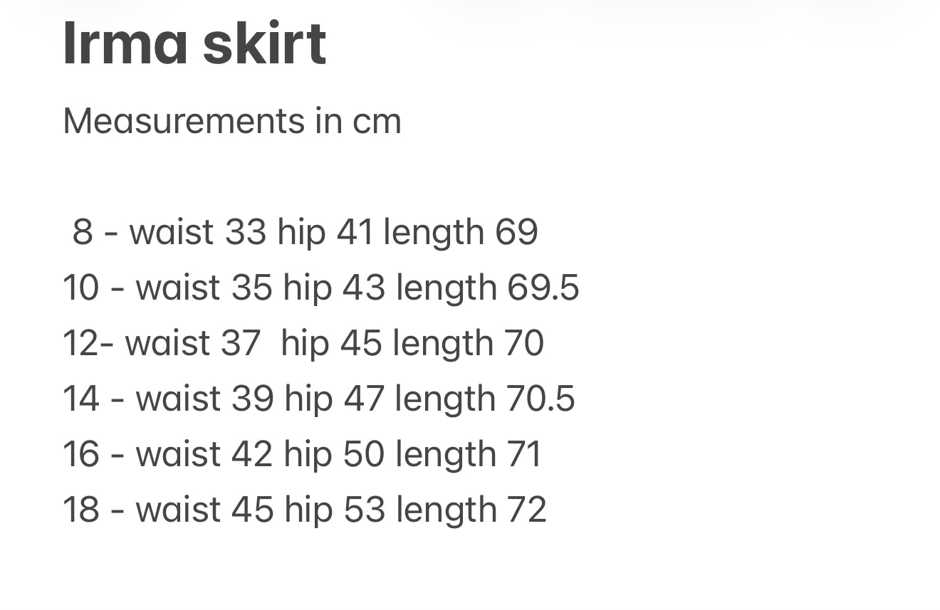 The High Waist Irma Skirt