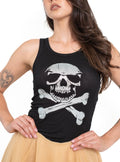 Skull Sparkly Glitter  - Black and Silver