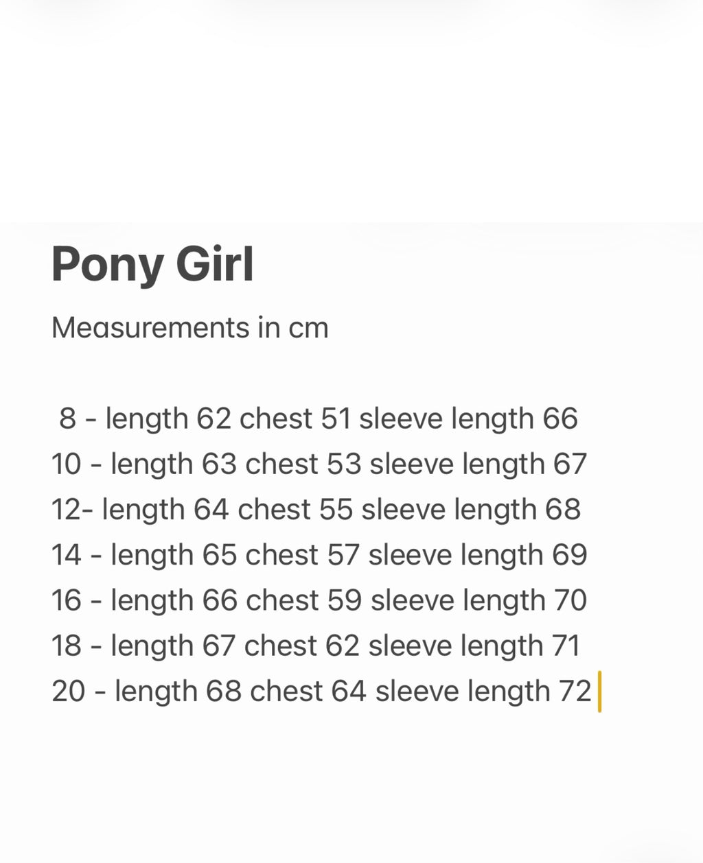 Pony Girl Hand Knit Cream