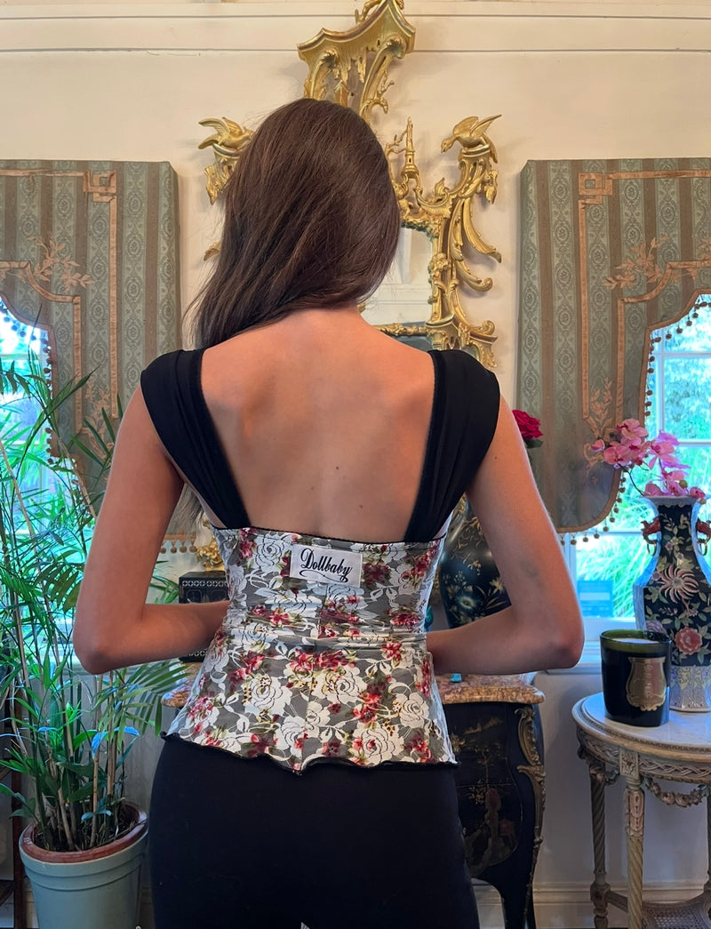 La Ruffle Garden Party Corset Top