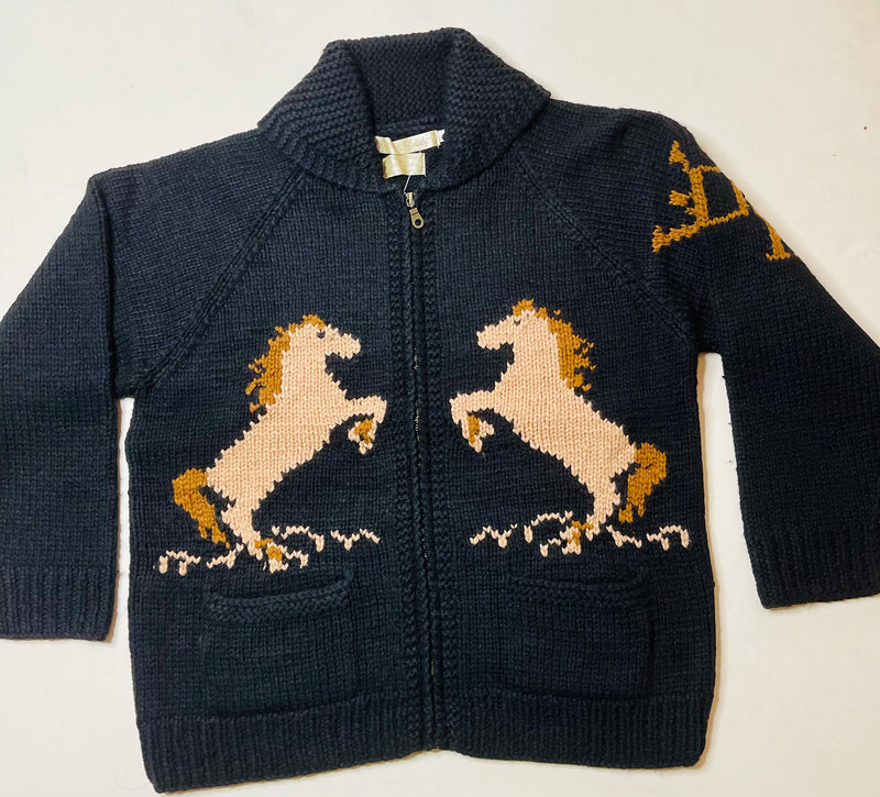 Pony Girl Hand Knit Black
