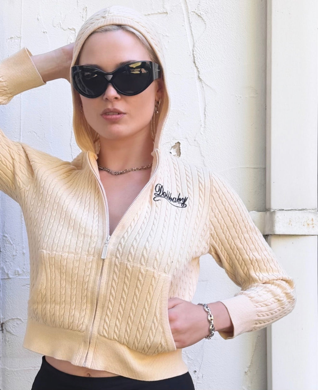 Dollbaby Gang Gurl Hoodie Vanilla Shipping Now
