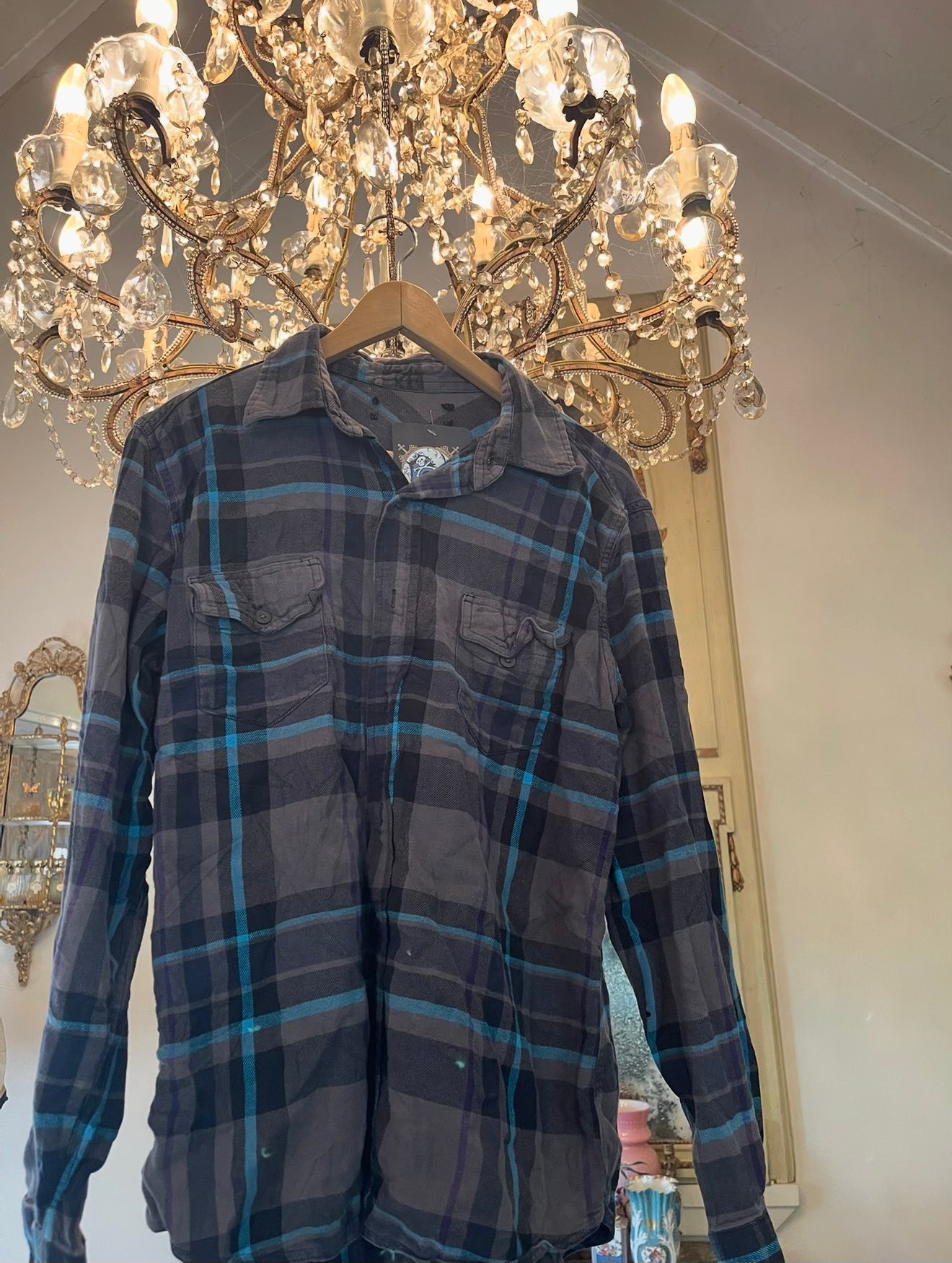 Vintage Flannel - Original Logo    - Number 28 - Size - Medium
