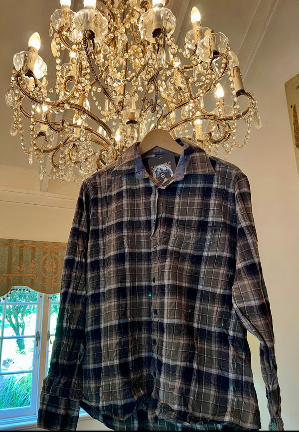 Vintage Flannel - Original logo    - Number 10  - Size - Small