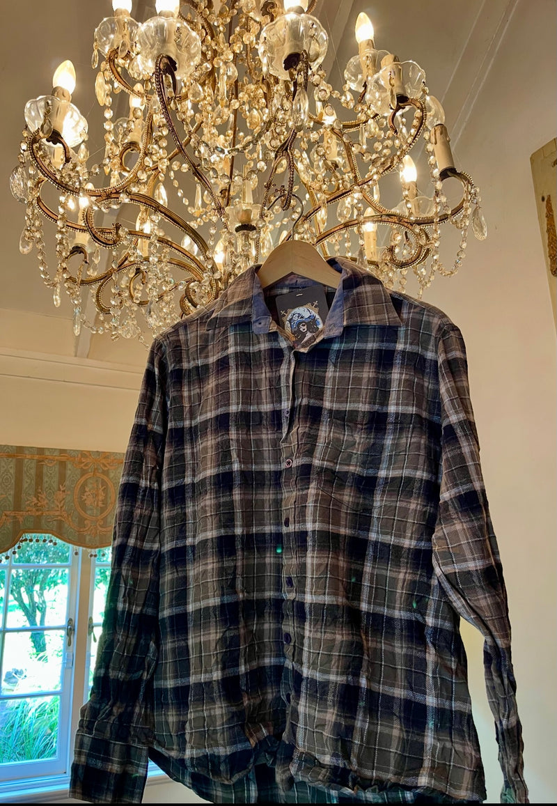 Vintage Flannel - Original logo    - Number 10  - Size - Small