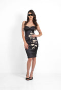 Satin Classic Bra dress with Embroidery