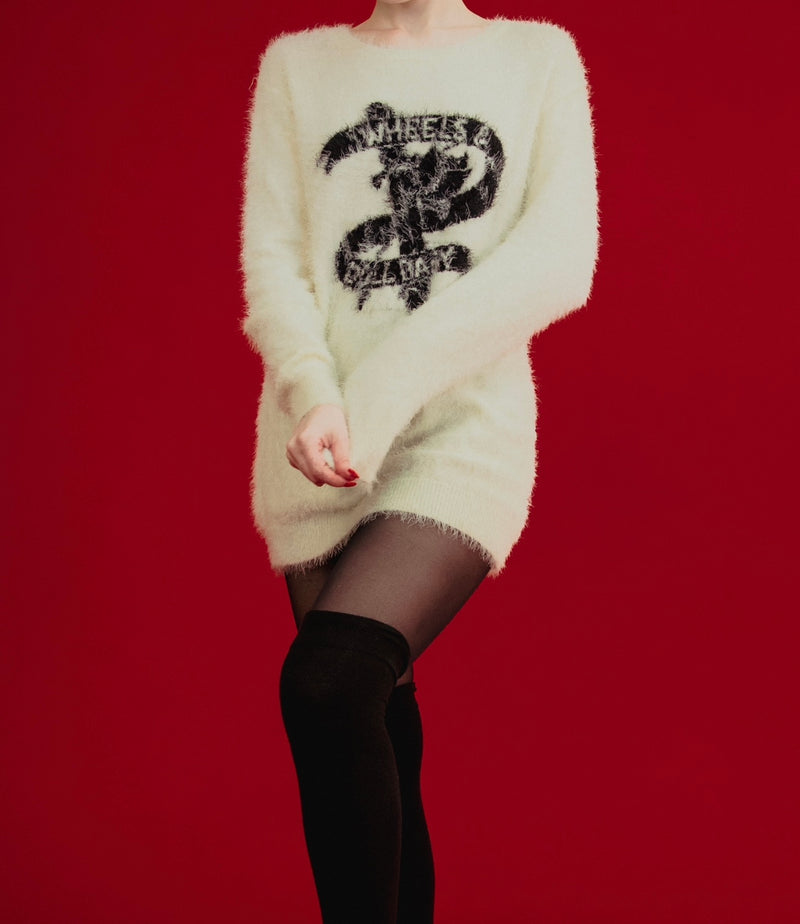 The Fluffy Original Oversized Jumper Vanilla