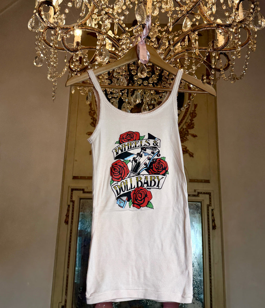 The Vintage Logo print singlet peach