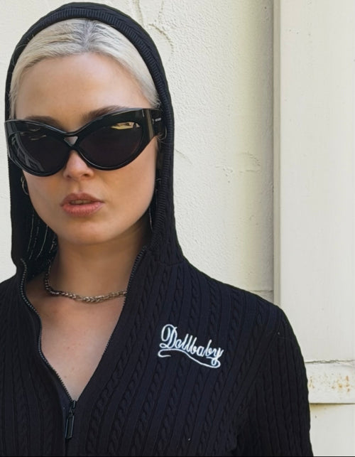 Dollbaby Gang Gurl Hoodie Black Pre order available 10th June