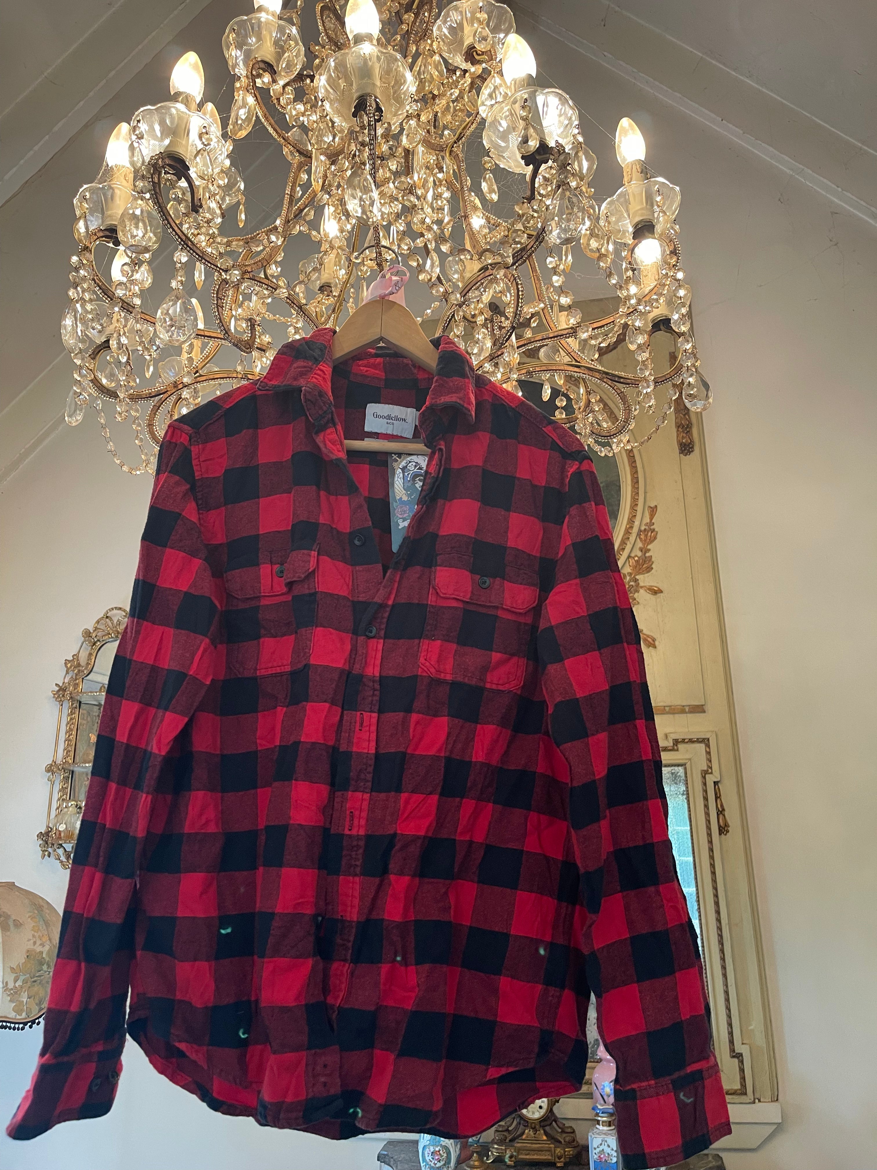 Vintage Flannel - Skull   - Number 30 Size - S