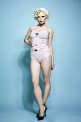 The Sassy Gingham Singlet with Broidery Anglaise