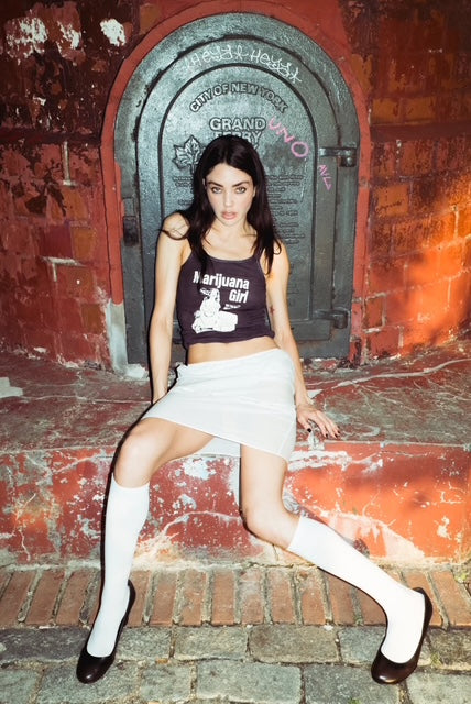 Vintage Marijuana Girl Singlet