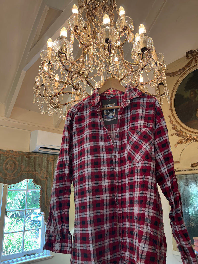 Vintage Flannel - Logo print    - Number 2 - Size - Small