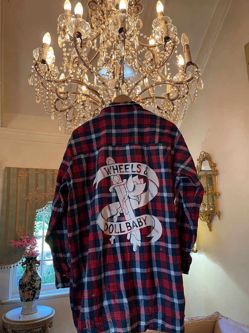 Vintage Flannel - Original Logo    - Number 16  - Size - Medium
