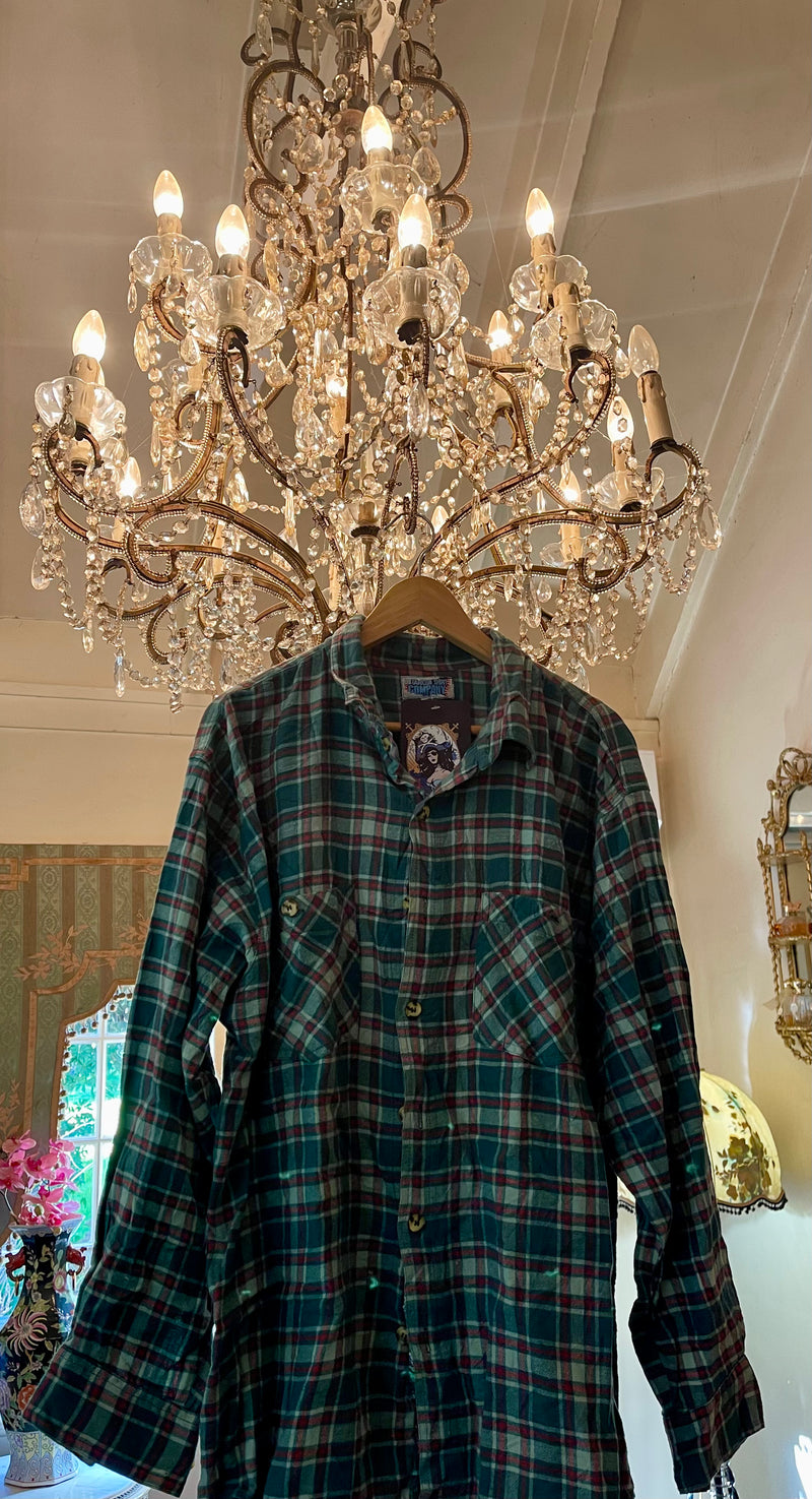 Vintage Flannel - original logo print  - Number 21 - Size - Large