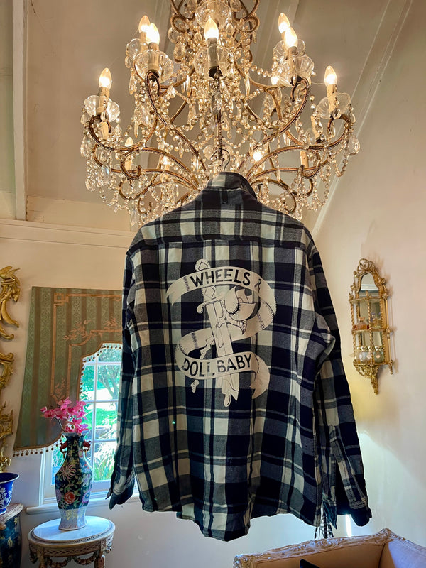 Vintage Flannel - Original Logo    - Number 28 - Size - Large
