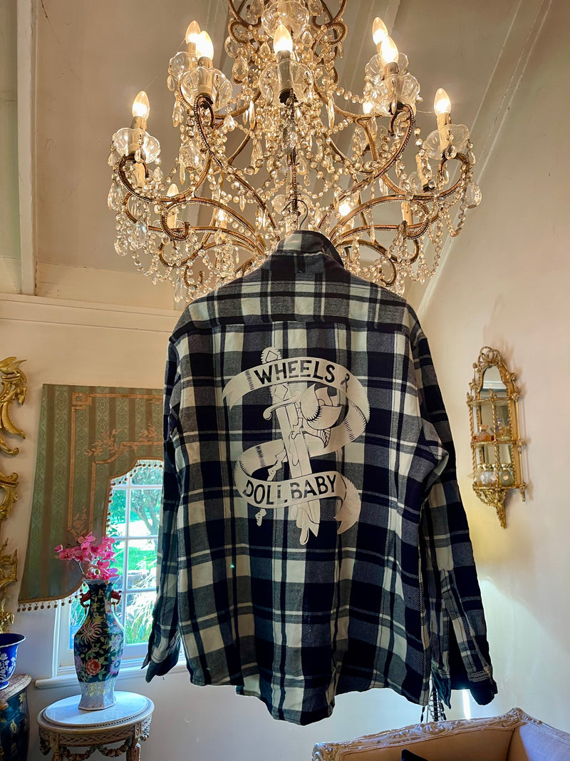 Vintage Flannel - Original Logo    - Number 28 - Size - Large