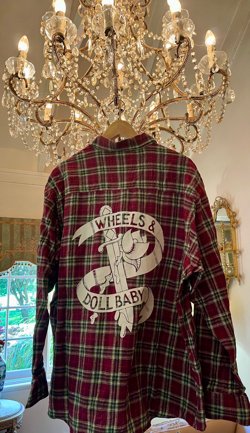 Vintage Flannel - original logo print  - Number 31 - Size - XL