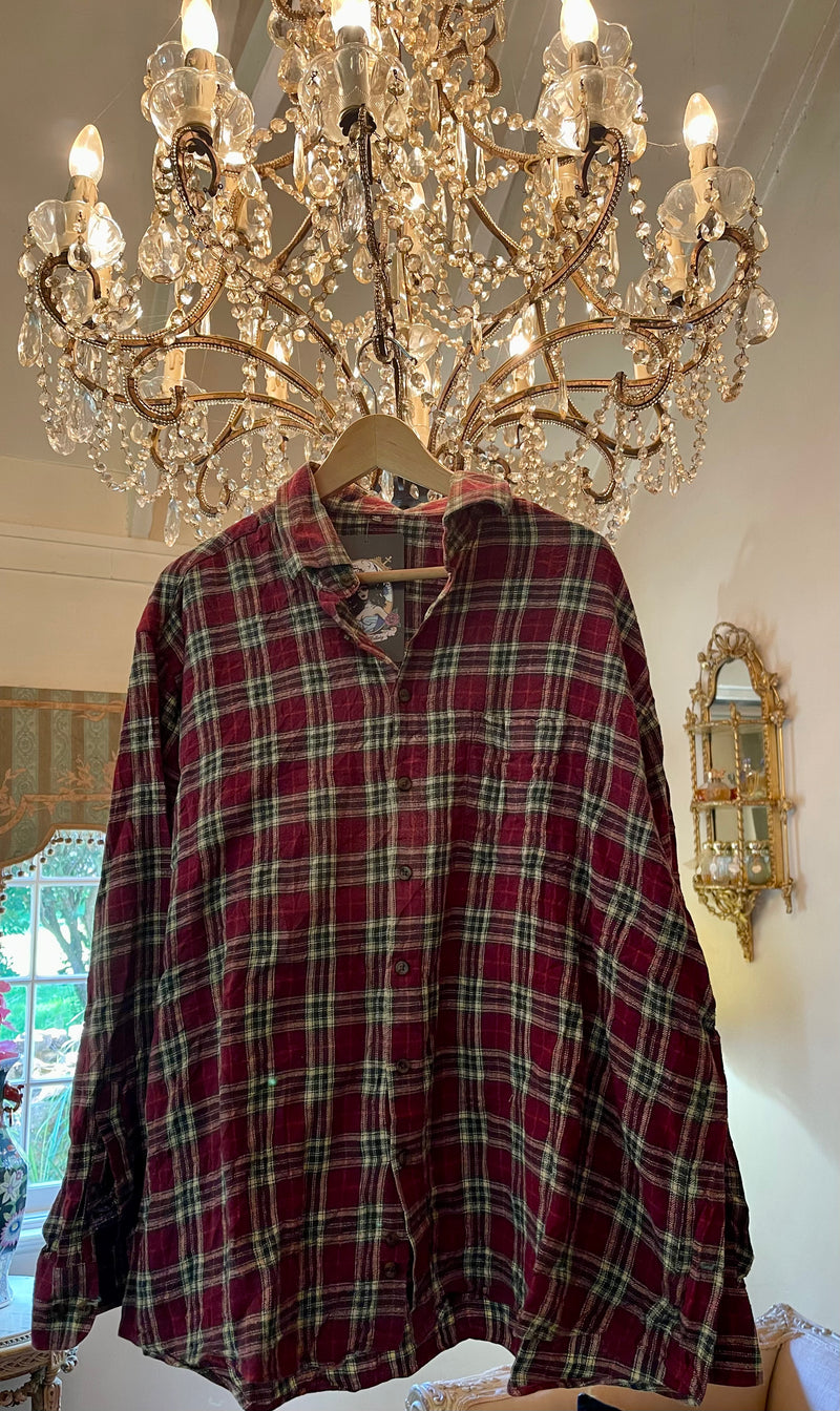 Vintage Flannel - original logo print  - Number 31 - Size - XL