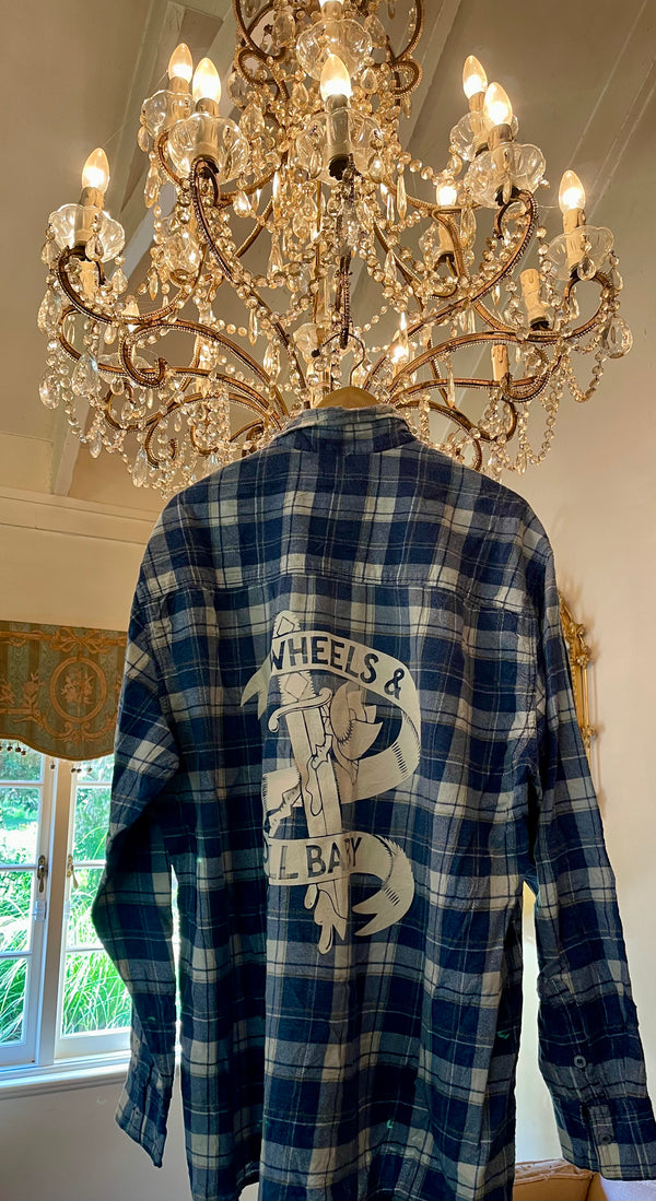 Vintage Flannel - original logo print  - Number 32 Size - XL