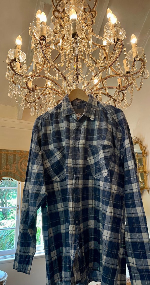Vintage Flannel - original logo print  - Number 32 Size - XL