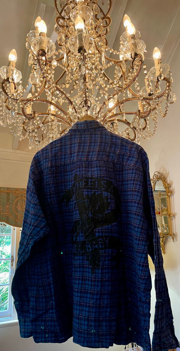 Vintage Flannel - Original Logo - Number 33- Size - XL
